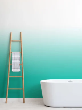 Turquoise Bright Color Ombre Wallpaper Mural