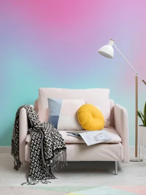 Pink Bright Gradient Wallpaper Mural