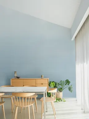 Light Blue Watercolour Ombre Ocean Wallpaper Mural
