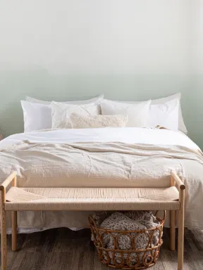 Natural Green Dip Dye Wallpaper Mural