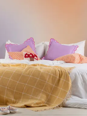 Blue, Orange and Lilac Ombre Wallpaper Mural