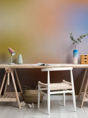 Papier Peint Panoramique Dégradé Multicolore