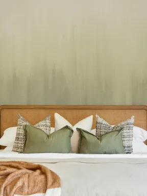 Muted Green Textured Ombre Atmosphere Wall Mural