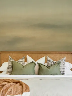 Soft Green Minimalist Nature Gradient Wall Mural