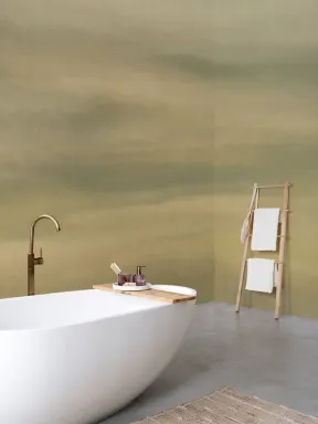 Soft Green Minimalist Nature Gradient Wall Mural