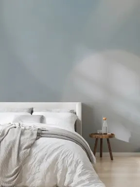 Calming Blue Abstract Orb Design Wall Mural