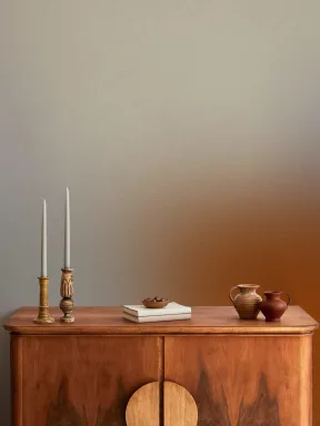 Abstrakte Fototapete mit warmem Beige-Farbverlauf