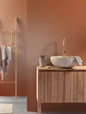 Warm Emberstone Ombre Relaxing Multicolor Wall Mural