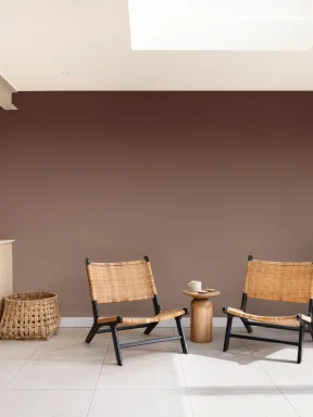 Papier peint panoramique dégradé ombré beige doux avec une atmosphère chaleureuse