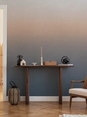 Papier peint panoramique abstrait à dégradé bleu apaisant pour une belle harmonie