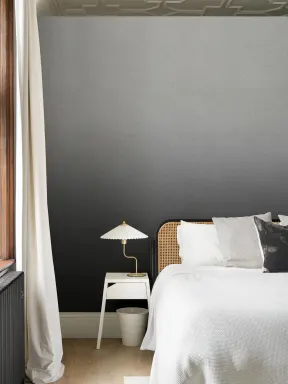 Charcoal Gradient Minimalist Noir Effect Wallpaper Mural