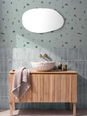 Green Terrazzo Wallpaper Mural