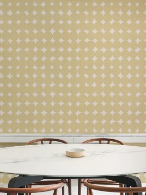 Élégance géométrique ensoleillée papier peint panoramique pour espaces modernes