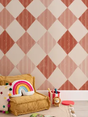 Mural de papel pintado Red Stripe Harlequin