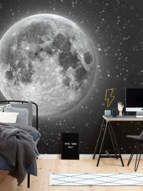 Moon & Stars Wallpaper Mural