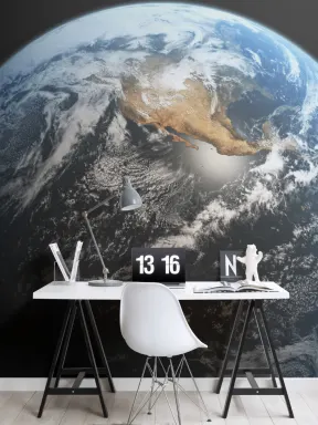 Papier Peint Panoramique Terre dans l’Espace
