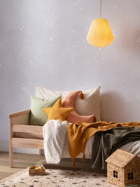 Papier Peint Panoramique Constellation Lilas et Blanc