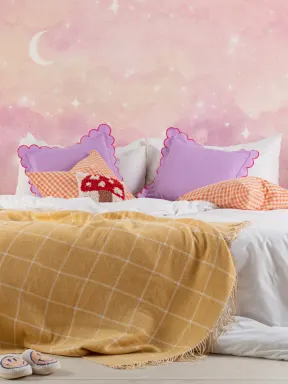 Pink Sunset Starry Sky Wallpaper Mural