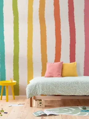 Mural Papel Pintado Rayas de Colores Verticales