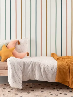 Gedeckte Regenbogen Mustertapete mit Vertikalen Streifen