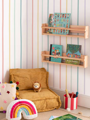 Pastel Rainbow Stripe Wallpaper