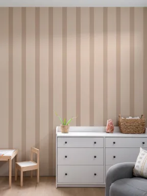 Beige raidallinen nykyaikainen Calm Design kuvatapetti