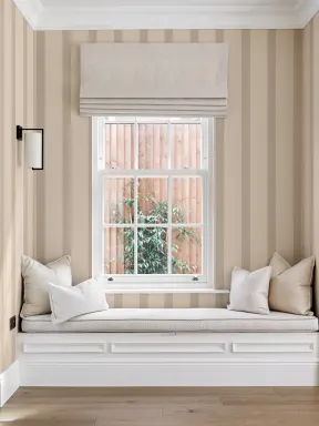 Beige stripete moderne rolig design fototapet