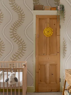 Yellow Wave Pattern Design Mural For Contemporary Spaces
