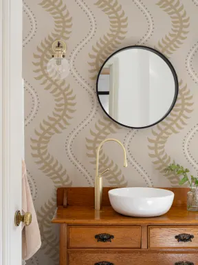 Yellow Wave Pattern Design Mural For Contemporary Spaces