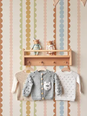 Multi Scallop Vertical Stripes Mural