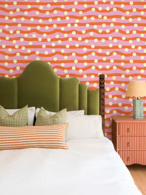 Elizabeth Olwen Polka Pop Red Mural