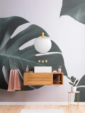 Photographic Monstera Wallpaper Mural