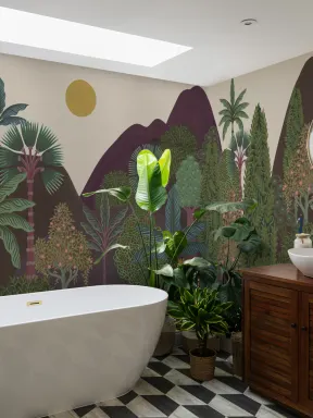 Multicolor Dagdier Jungle Muurschildering