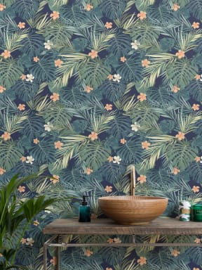 Tropical Bush Wallpaper Mural