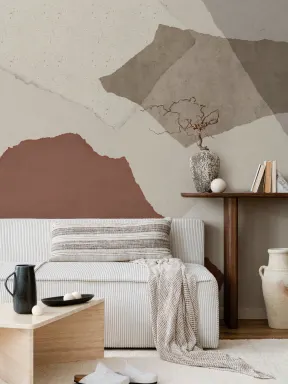 Stort nøytralt Terrazzo inspirert fototapet