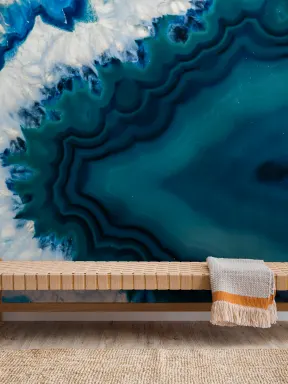 Agate Mineral Crystal Wallpaper Mural
