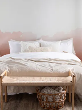 Orange Blend Watercolor Wallpaper Mural