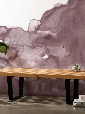 Dusty Pink Watercolor Wallpaper Mural