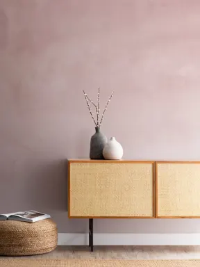 Mural de papel de parede de aguarela rosa grunge