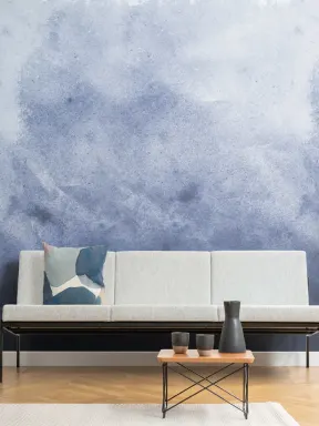 Grunge Royal Paint Watercolor Wallpaper Mural