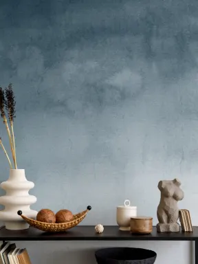 Light Blue Grunge Watercolor Wallpaper Mural