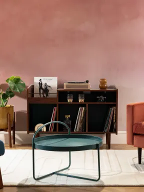 Carta da Parati Effetto Acquerello Rosso Stile Grunge