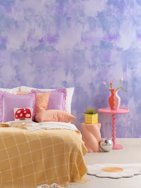 Cool Purple Tie Dye Wallpaper Mural