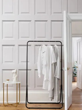 Valkoinen Classic Wood Panelointi kuvatapetti