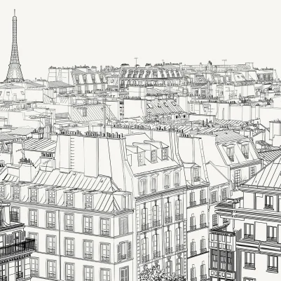 Paris Rooftop pattern image