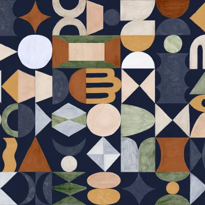 Totem Navy pattern image