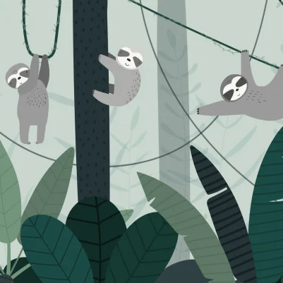 Sloth Green pattern image