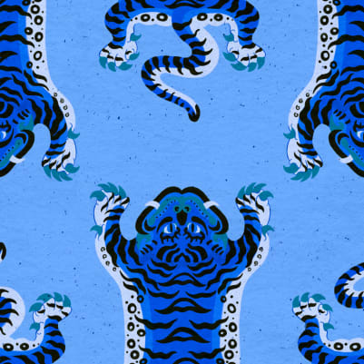 Tibetan Blue pattern image