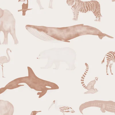 Animalia Terracotta pattern image