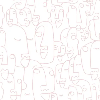 Doodle Dusty Pink pattern image